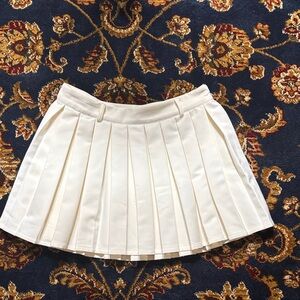 Meshki Cream Mini Skirt